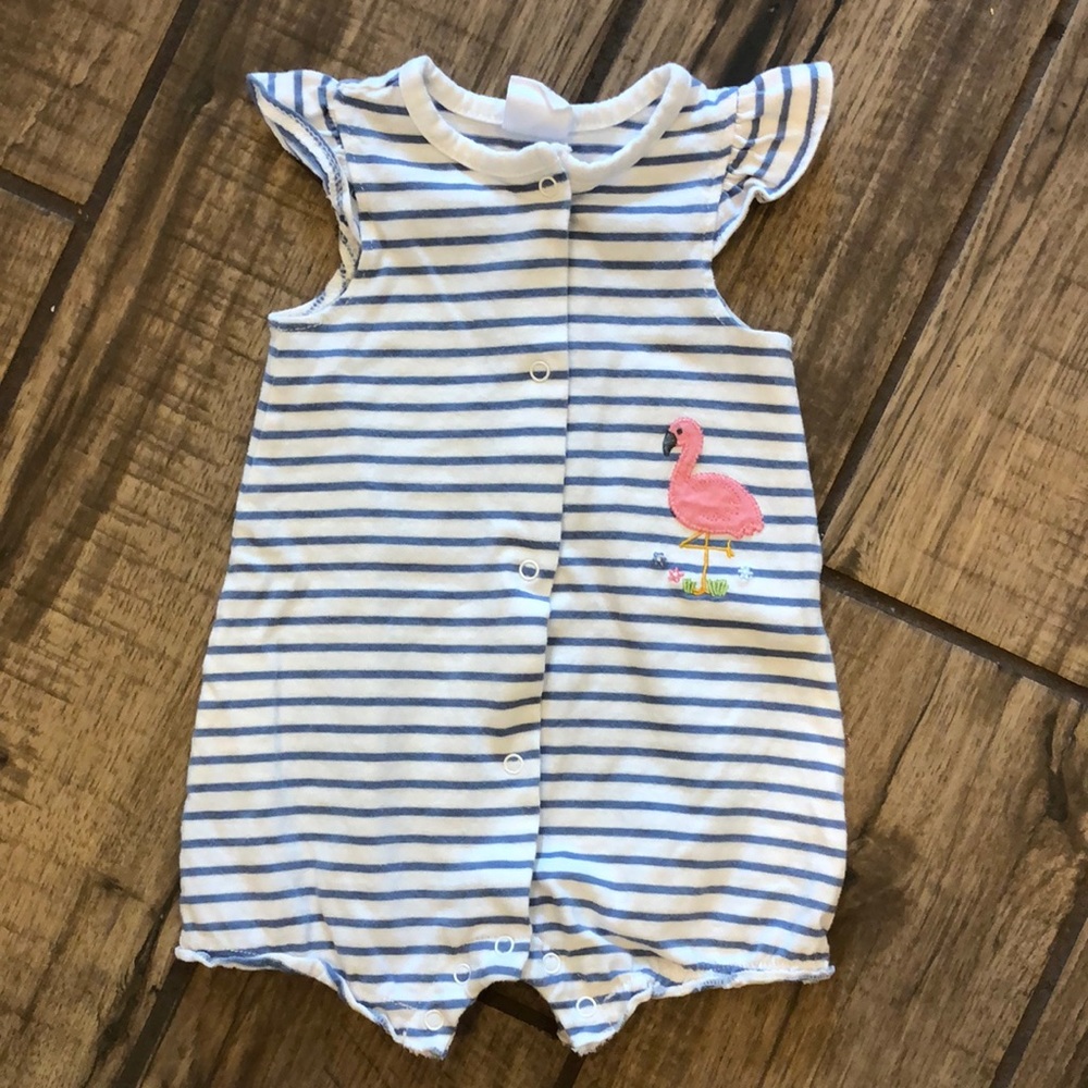 Starting Out flamingo romper